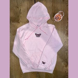 Pink Butterfly Hoodie Sweatshirts for sale!!